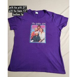 Golden girls purple tshirt large women's top gift nwot